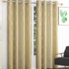 Elegant Cream Paisley Velvet Curtains | 80% Room Darkening | 2Pc Eyelet Set - Image 8