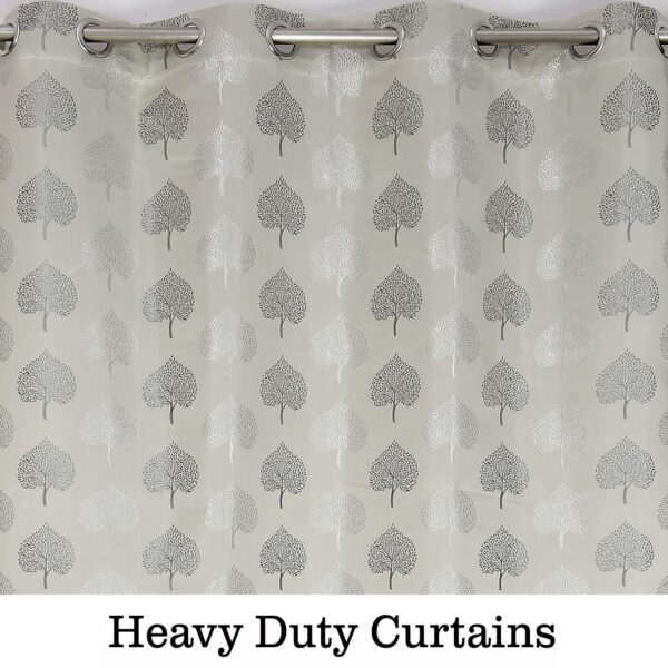 Premium Betel Leaf Curtains | 80% Room Darkening Grey Window Screens - Image 4