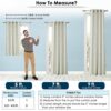 Room Darkening 9 Feet Door Curtains with Branches Design for Home Decor - Image 2