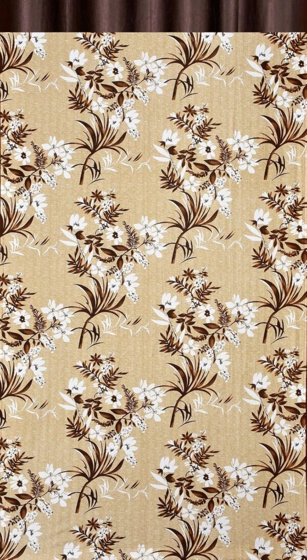 Floral Leaf Texture Window Curtains Set for Room Darkening Decor - Image 4