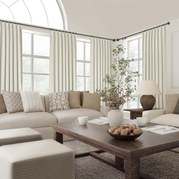 Elegant 90-Inch Blackout Curtains for Living Room - Thermal Light Blocking Drapes - Image 9