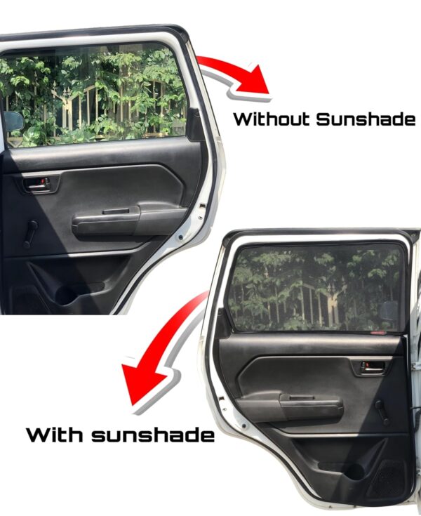 Sporty Half Car Magnetic Sun Shade Curtains for MG Windsor - Set of 6 - Image 2