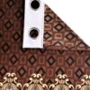 Elegant Brown Eyelet Window Curtains - Home Sizzler Ethnic Motif Panels - Image 4