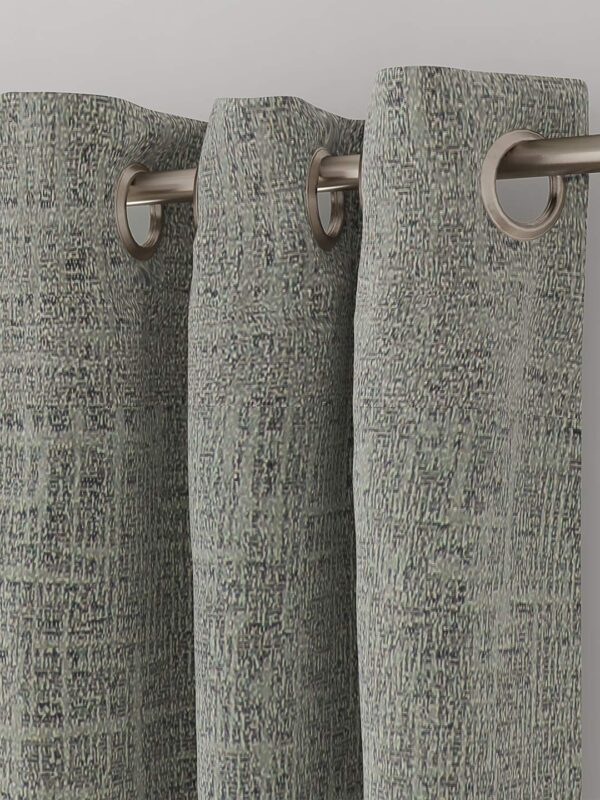 Elegant Jacquard Woven Grommet Curtain Panel Set for Luxurious Home Decor - Image 3