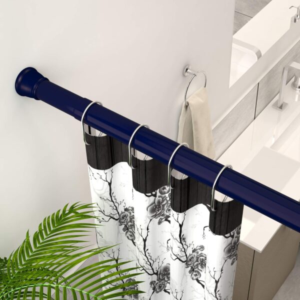 Adjustable-Length Rustproof Shower Curtain Rod - Stylish & Easy Installation - Image 2