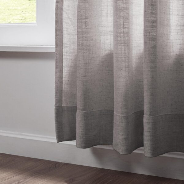 Elegant 96-Inch Faux Linen Pinch Pleat Drapery for Light Filtering Privacy - Image 4