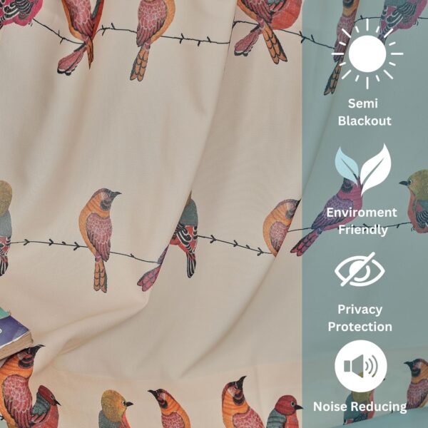 Tramb Printed Polyester Curtains: Stylish Privacy and Noise Reduction for Your Home - Image 5