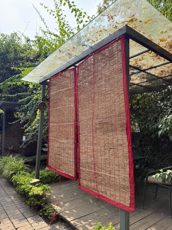 Vetiver Curtains: Handmade Khus Grass Blinds for Cooling & Natural Fragrance - Image 6