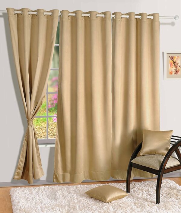 Swayam Blackout Long Door Curtain Set: Thermal Insulator for Bedrooms and Guest Rooms - Image 3