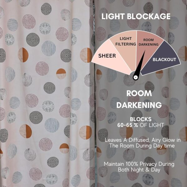 Tramb Printed Polyester Curtains for Privacy, Noise Reduction, and Thermal Resistance - Image 6