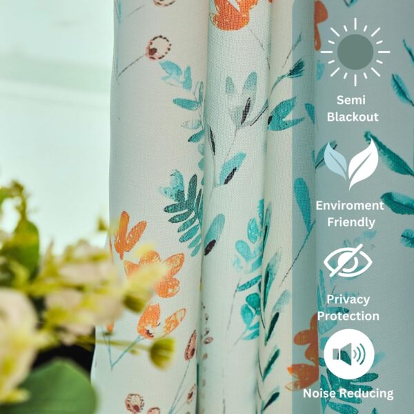 Tramb Printed Polyester Curtains: Stylish Privacy and Noise Reduction for Your Home - Image 5