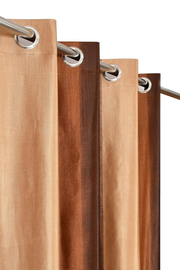 Beautiful Triple Tone Polyester Curtains - Lightweight and Stylish Home Decor - Image 4