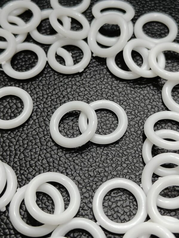 Shuttle O-Ring Plastic Curtain Rings for Roman Blinds - 50 Pack - Image 2