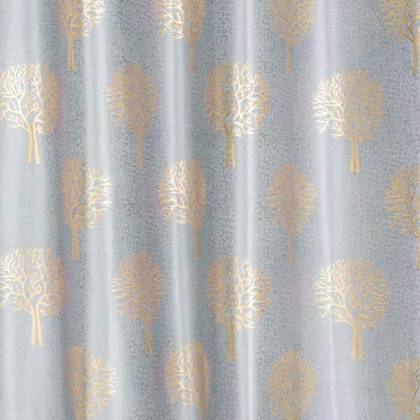 Stylish Grey Room Darkening Eyelet Curtains Set for Bedroom and Living Room - Image 5