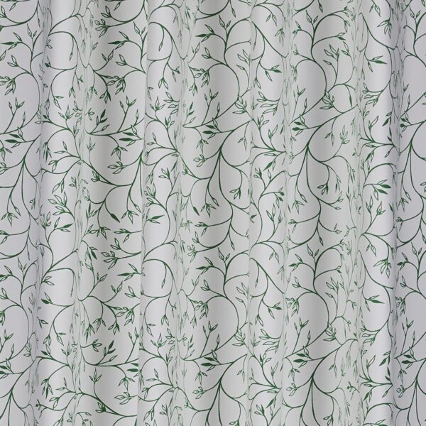 Solimo 100% Cotton Semi-Sheer Curtains: Leafy Design for Elegant Windows - Image 3