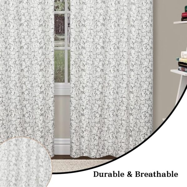 Elegant White Velvet Room Darkening Curtains for Bedroom and Living Room - Image 4