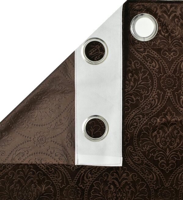 Elevate Your Space with Homefab India 2 Piece Brown Velvet Curtains - Image 6