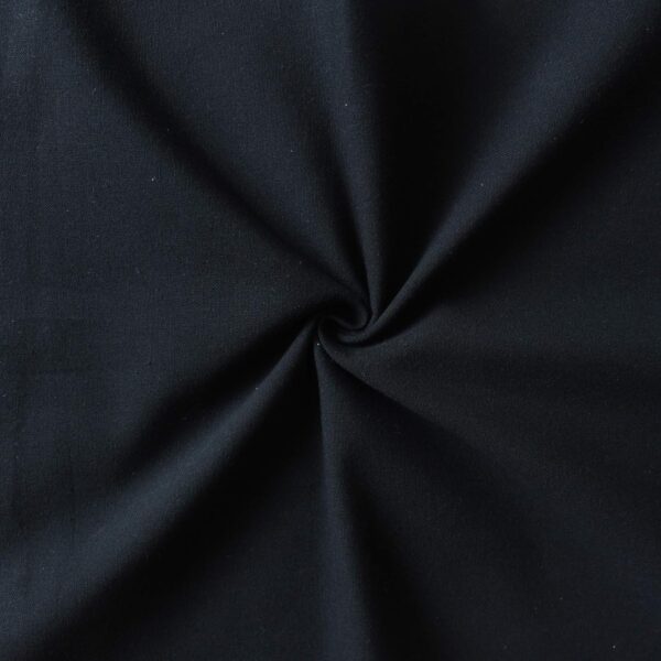 Elegant 7ft Black Cotton Door Curtains - Pack of 2 for Stylish Homes - Image 3