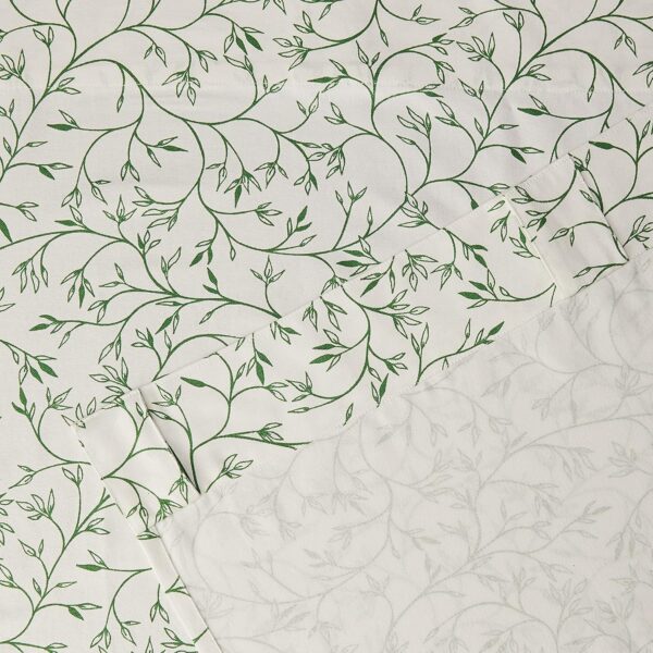 Solimo 100% Cotton Semi-Sheer Curtains: Leafy Design for Elegant Windows - Image 4