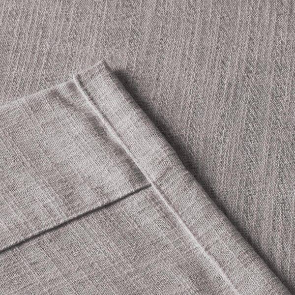 Elegant 96-Inch Faux Linen Pinch Pleat Drapery for Light Filtering Privacy - Image 5