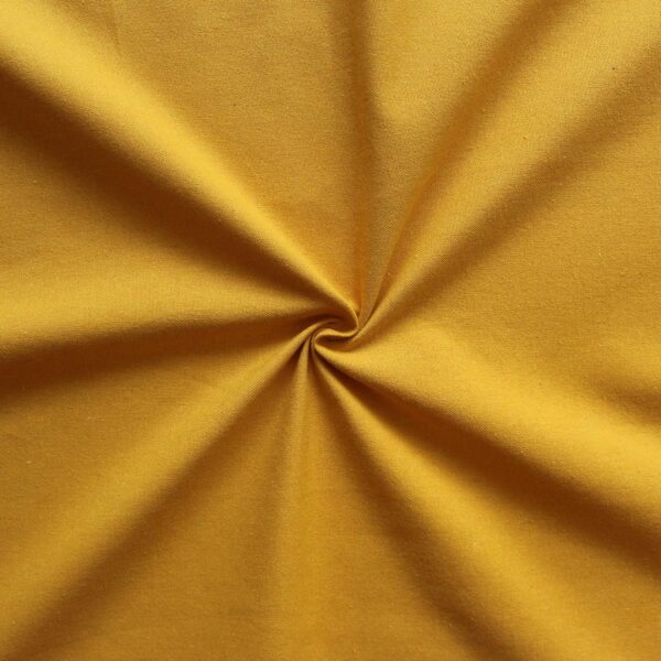 Elegant Yellow Cotton Long Door Curtains - 9ft Solid Pattern, Pack of 2 - Image 3