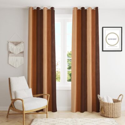 Beautiful Triple Tone Polyester Curtains – Lightweight and Stylish Home Decor