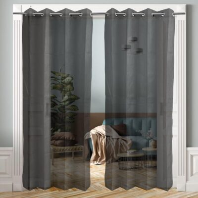 Black Fiberglass Mosquito Net Curtain for Doors and Windows – 4.5×10 Feet