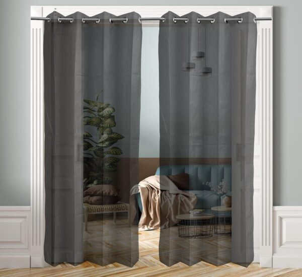 Black Fiberglass Mosquito Net Curtain for Doors and Windows - 4.5x10 Feet