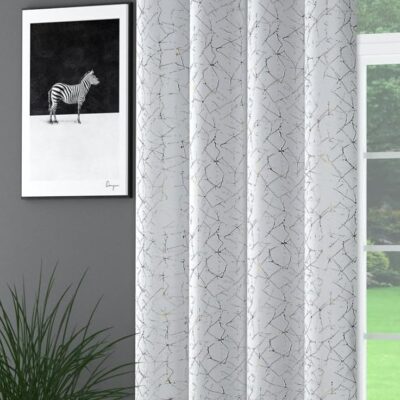 Blackout Door Curtain Set – Thermal Insulated Heavy Fabric in White