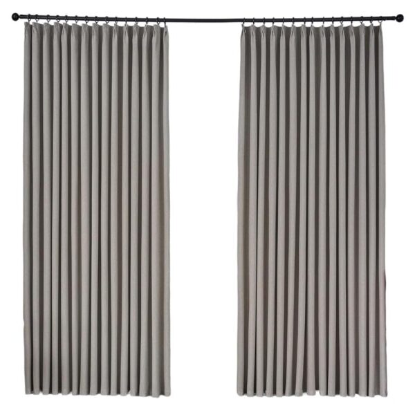 Blackout Pinch Pleated Door Curtains Set of 2 for Living Room & Bedroom