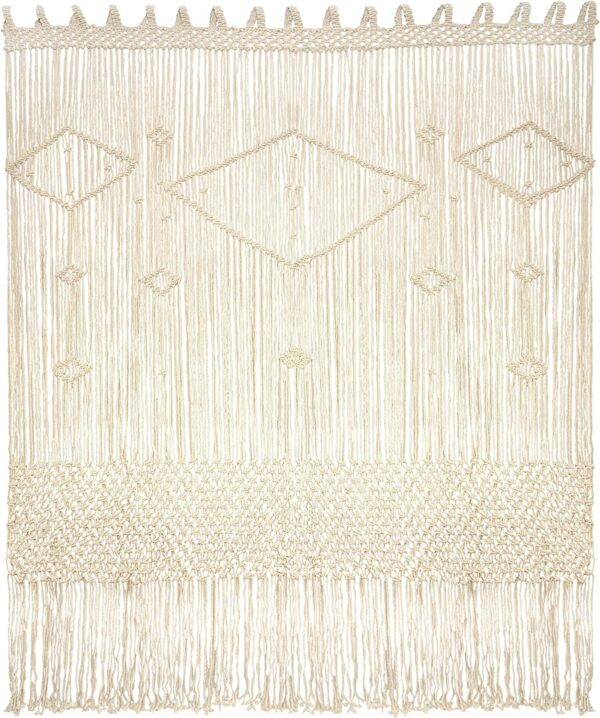 Bohemian Macrame Curtains: Handwoven Wall Hanging for Windows and Doorways