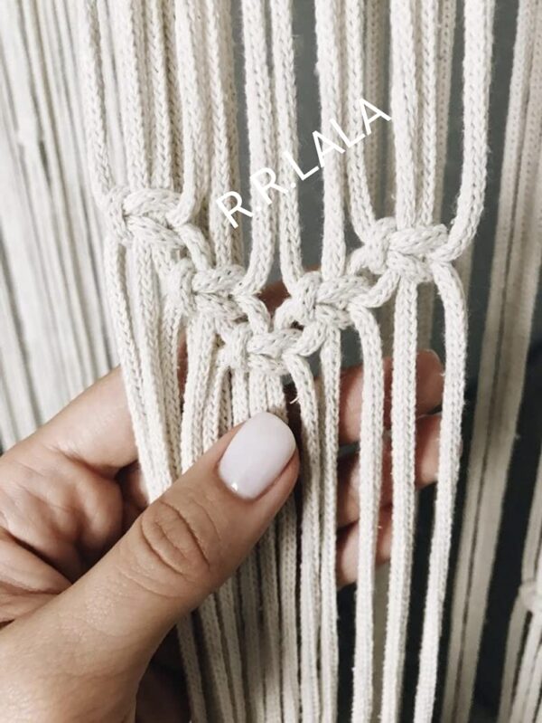 Boho Macrame Curtain: Elegant Cotton Decor for Home, Office, and Windows