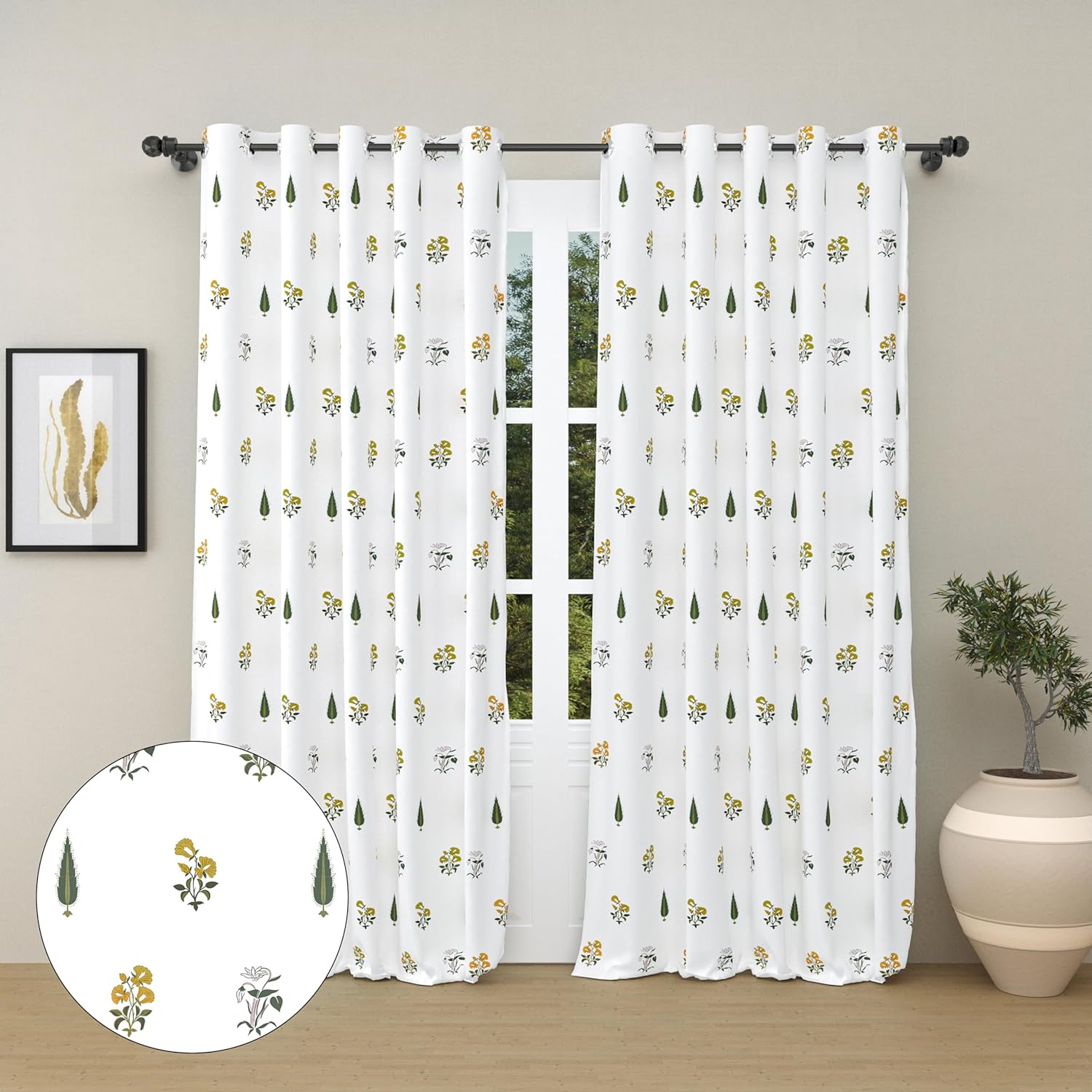 Brighten Your Home with Haus & Kinder’s Yellow 100% Cotton Curtains