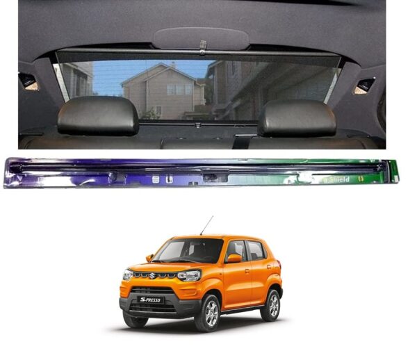 Car Rear Window Roller Sunshade Black for Maruti S-Presso Protection & Style