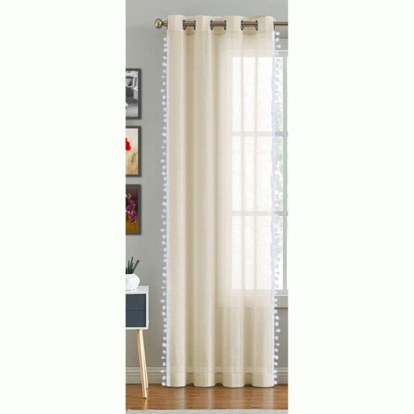 Chic HOMEMONDE Cotton Sheer Door Curtains for Stylish Home Decor