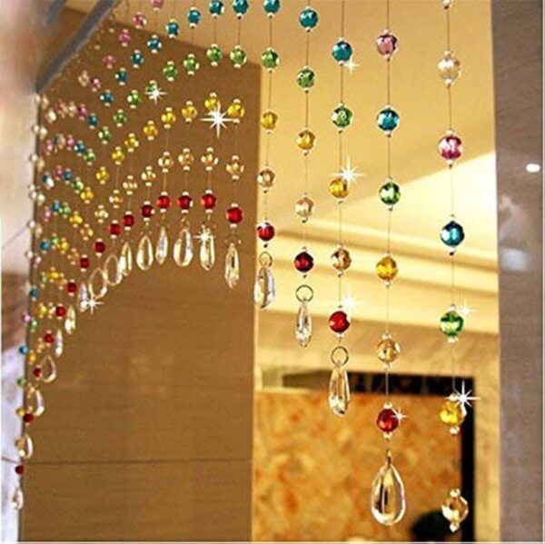 Colorful Acrylic Crystal Bead Curtains for Stylish Room Partition and Decoration