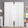Cotton Sheer Curtains for Elegant Home Decor - Set of 2 Pcs