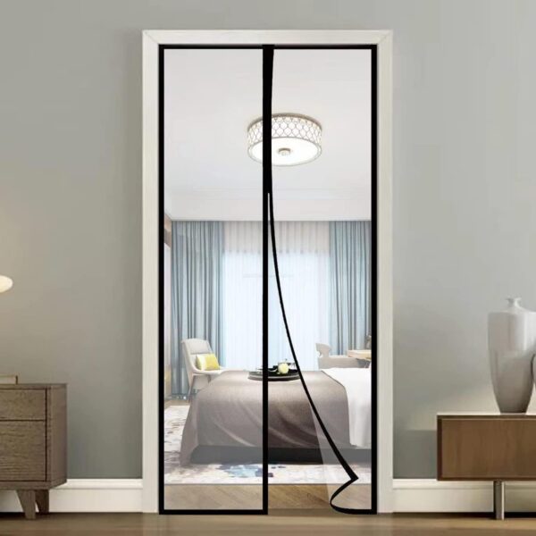 Customizable Thermal Mosquito Screen for Doors - Insulated & Magnetic Design