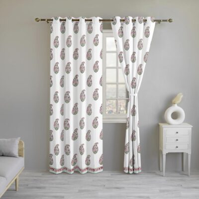 Decorative Cotton Semi Sheer Curtains for Kids’ Rooms and Living Spaces