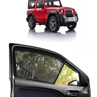 Dvigorous Half Window Sun Shade for Mahindra Thar 2020 – Set of 4