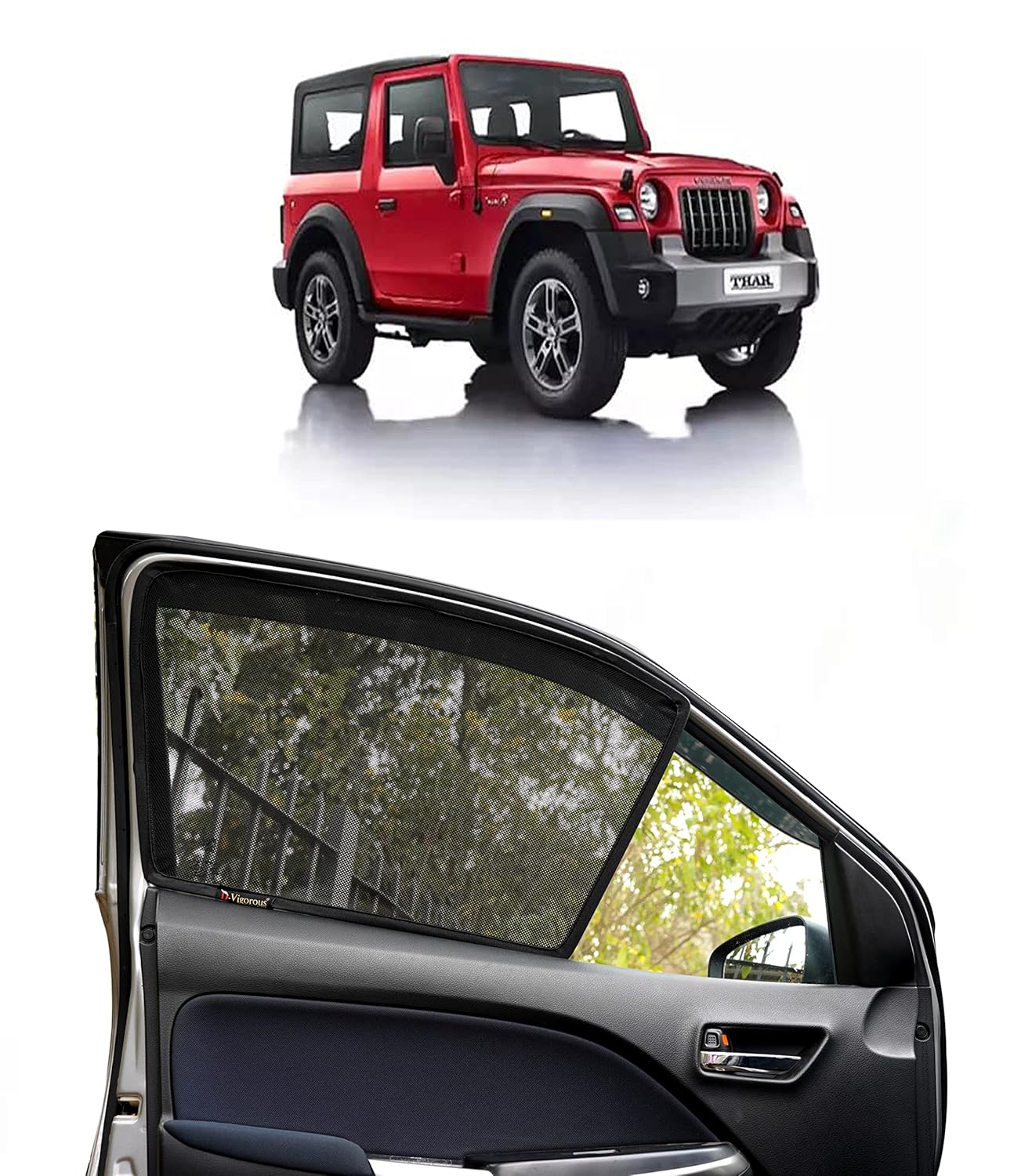 Dvigorous Half Window Sun Shade Review: Perfect Accessory for Mahindra Thar 2020