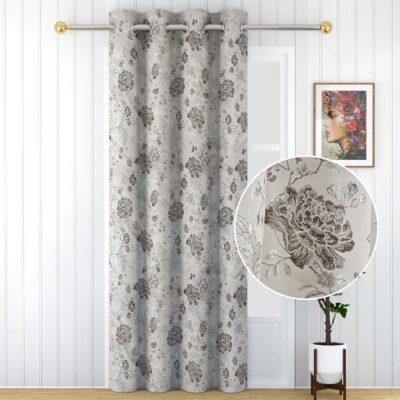 Elegant 7ft Door Curtains in Coffee | Premium Polyester for Modern Homes