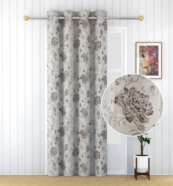 Elegant 7ft Door Curtains in Coffee | Premium Polyester for Modern Homes