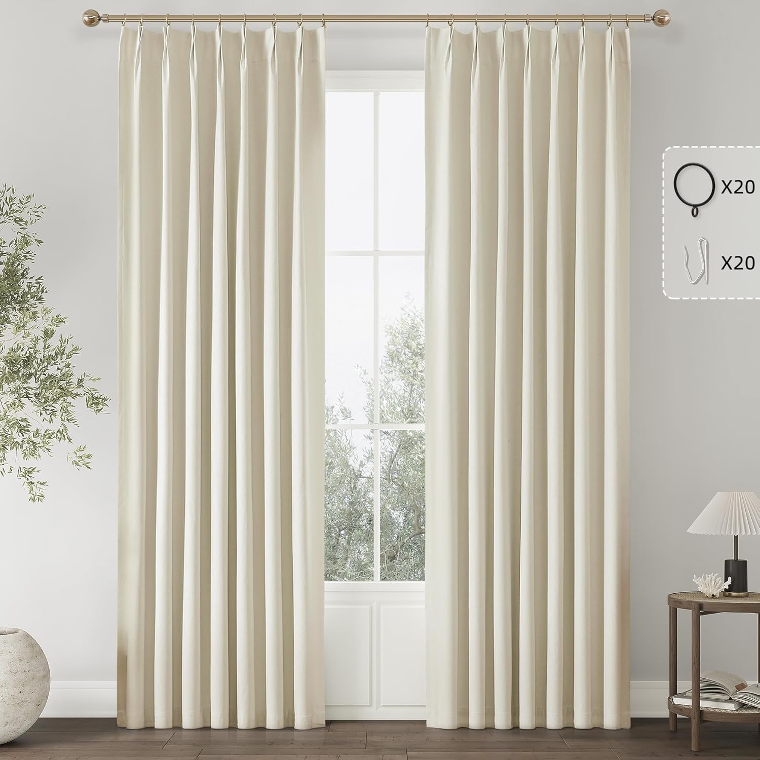 Elegant 90-Inch Blackout Curtains: Perfect Thermal Drapes for Your Living Room