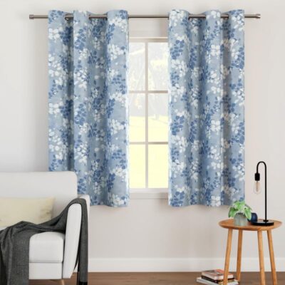 Elegant Floral Semi-Blackout Curtains for Sound and Heat Reduction – Encasa XO