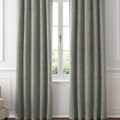 Elegant Jacquard Woven Grommet Curtain Panel Set for Luxurious Home Decor