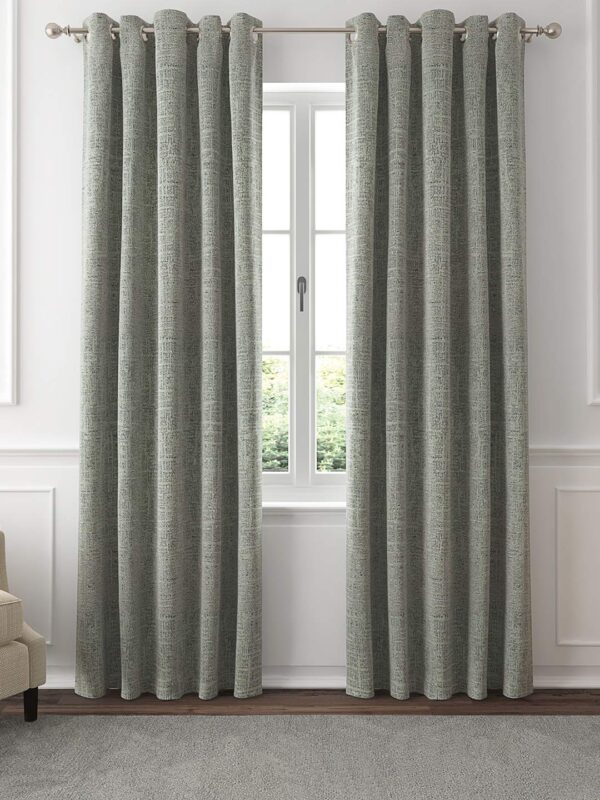 Elegant Jacquard Woven Grommet Curtain Panel Set for Luxurious Home Decor