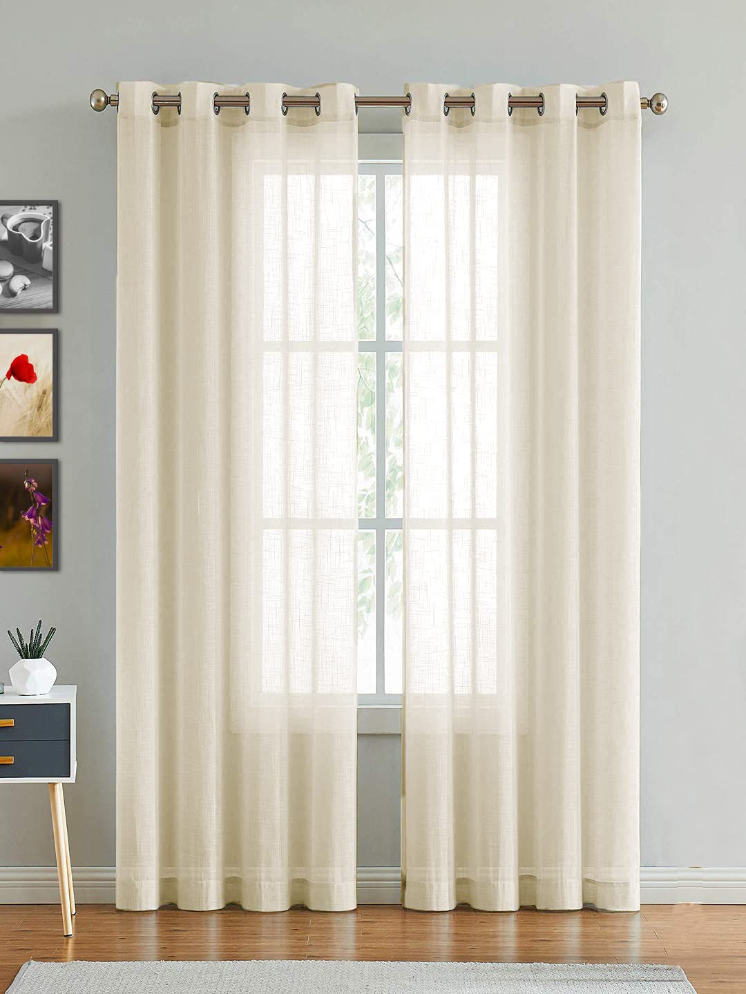 Elegant Light Almond Cotton Curtains: Perfect Blend of Style and Functionality