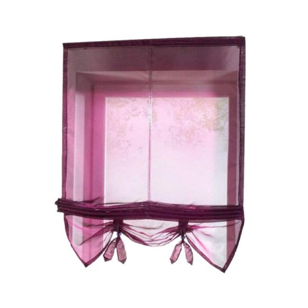 Elegant Light Filtering Burgundy Roman Shades for Stylish Window Treatments