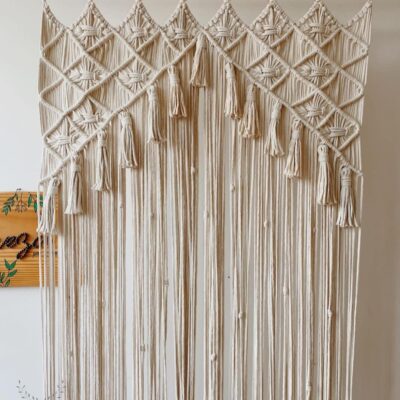 Elegant Macrame Door Curtains for Boho Wedding Decor and Home Styling